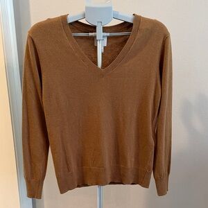 Calvin Klein Warm Tan V-Neck Sweater
